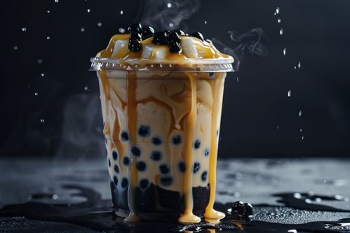 滿足味蕾的珍珠奶茶飲品攝影圖片 廣告素材 下載至來源處